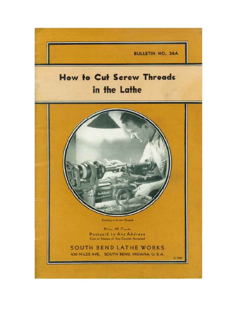 Cutting Screw Threads on a Lathe | PDF