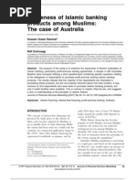 Download Awareness of Islamic banking products among Muslims The case of Australia by Rahil Irfan Ahmed SN50623586 doc pdf