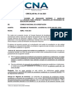 Circular Cna 01 de 2021 Régimen de Transición