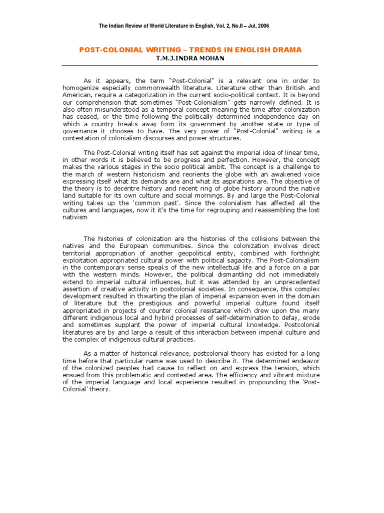 Postcolonialism essay examples picture