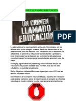 Un Crimen Llamado Educación Sena