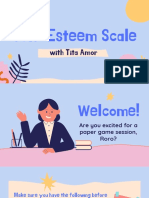 Self-esteem scale paper game session