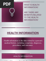 What Is Health Information? Are There Any Benefits Related To The Health Information?