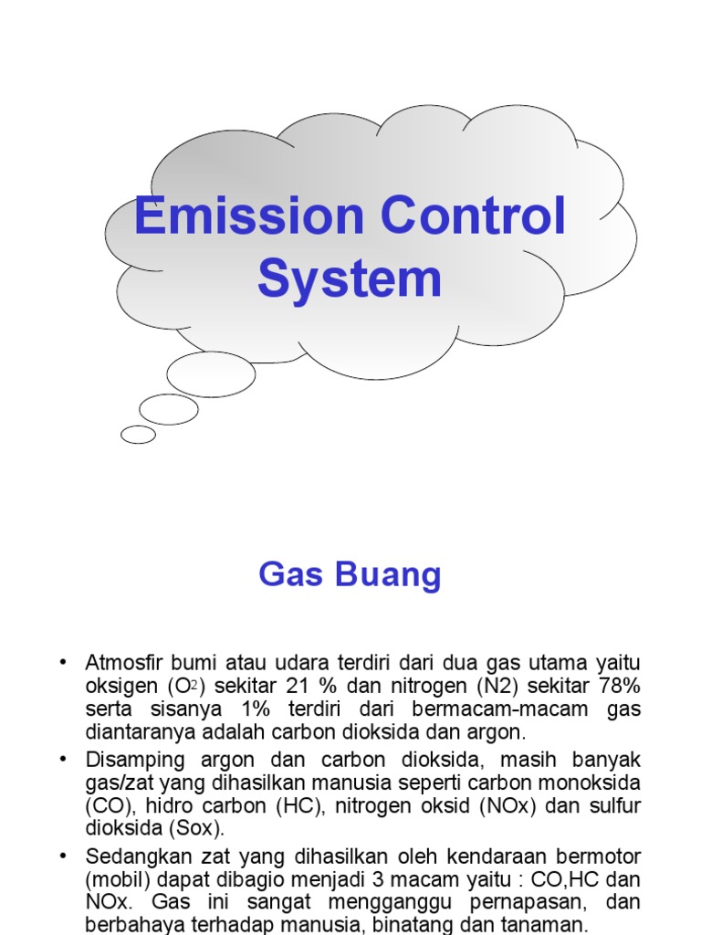 Emission Control System | PDF