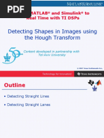 Detecting Shapes in Images Using The Hough Transform: From Matlab and Simulink To Real Time With Ti Dsps