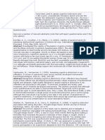 Measures of Cognitive Distortions