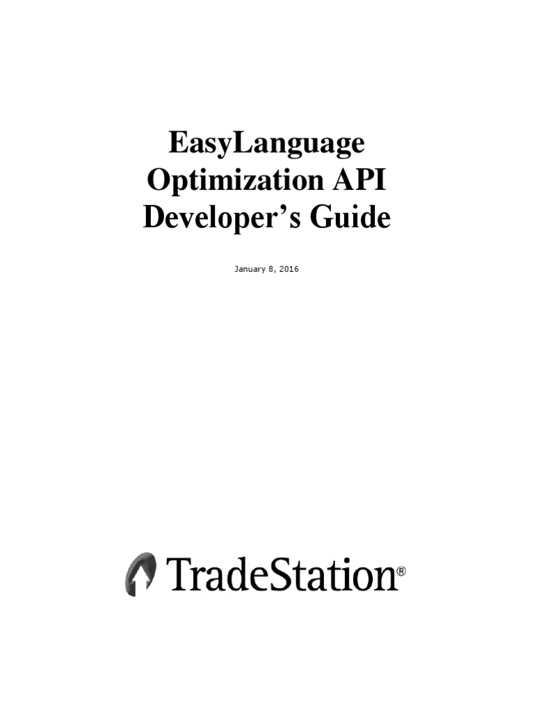 Easylanguage Optimization Api Version2016 | PDF | Program Optimization ...