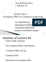 Lec 4 Modern Physics & Electronics Lecture 4