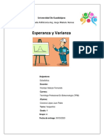 Trabajo 6 Esperanza y Varianza