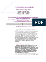 Clasificación de Los Aprendizajes