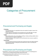 Chapter 1 - Categories of Procurement