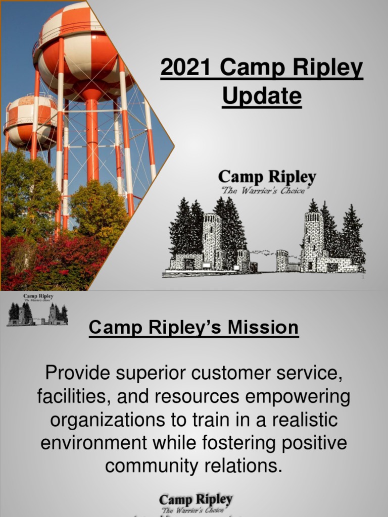 Camp Ripley 2021 Overview and Updates | PDF | United States Fish And ...