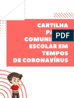 Cartilha para a Comunidade Escolar em Tempos de Coronavírus