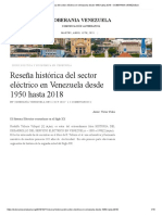 Reseña Histórica Del Sector Eléctrico en Venezuela Desde 1950 Hasta 2018 - SOBERANIA VENEZUELA