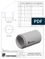 Plan View: Tongue & Groove - Straight Wall Reinforced Concrete Pipe