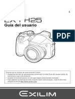 Manual Camara Casio EXFH25 - Es