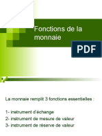 Fonctions de la monnaie