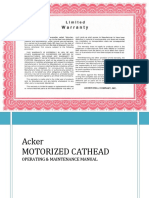 Motorized Cathead Operator's Manual