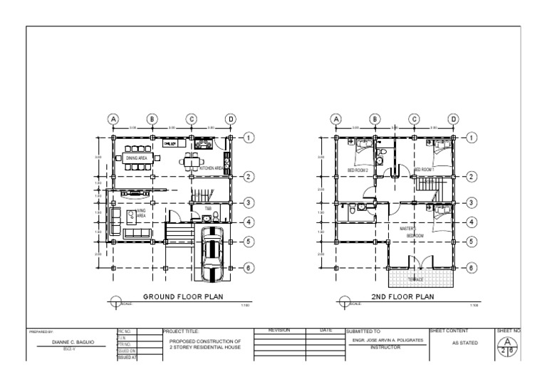 B C D A B C D A: Ground Floor Plan 2Nd Floor Plan | PDF | Queensland ...