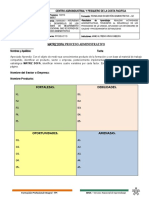 Matriz DOFA - Proceso Administrativo