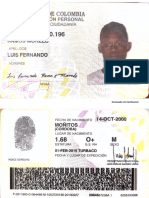 Copia Del Documento de Identidad Vigente Legible