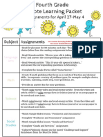 Remote Learning Plan Week 5