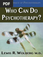 Who Can Do Psychotherapy