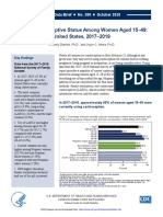 Current Contraceptive Status Among Women Aged 15 - 49 EEUU 2017 A 2019