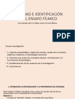 Identidad e Identificación en El Ensayo Fílmico