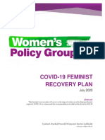 WPG NI Feminist Recovery Plan 2020