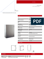 Gabinete elétrico para uso geral 100x80x30 com especificações técnicas