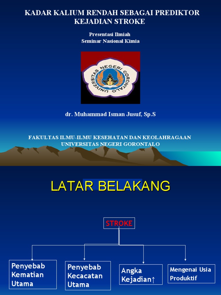 Kadar Kalium Rendah dan Risiko Stroke | PDF