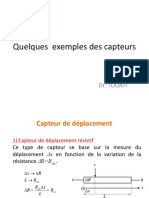 Quelques  exemples des capteurs 1