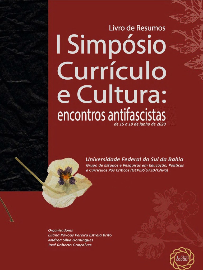 I SimpÃ³sio CurrÃ­culo e Cultura: Encontros Antifascistas | PDF | Pedagogia |  GÃªnero