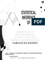 Statistical Inference of Two Sample