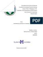 Actualidad de La Evaluación en Guatemala - Martínez Ramírez, Widmán Abigail