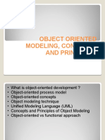 Object Oriented Modeling, Concepts and Principles