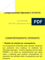 Comportamento Operante ( SKINNER)