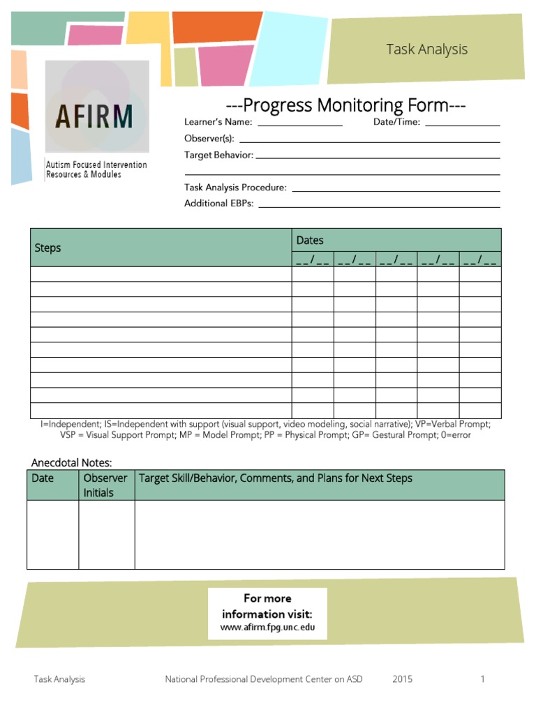 Ta Progress Monitoring PDF