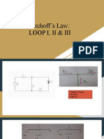 Kirchoff's Law: Loop I, Ii & Iii