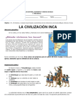 GUIA DE HISTORIA 5TO - LA CIVILIZACIÓN INCA