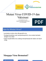 Mutasi Virus COVID-19 Dan Vaksinasi