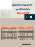 ONCF Horaires Ramadan 1442 2021 El Jadida