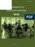 PANORAMA DE LA EDUCACIÓN TERCIARIA 2018