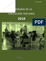 Panorama de La Educación Terciaria 2018