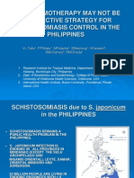 Mass Chemotherapy May Not Be An Effective Strategy For Schistosomiasis Control in The Philippines