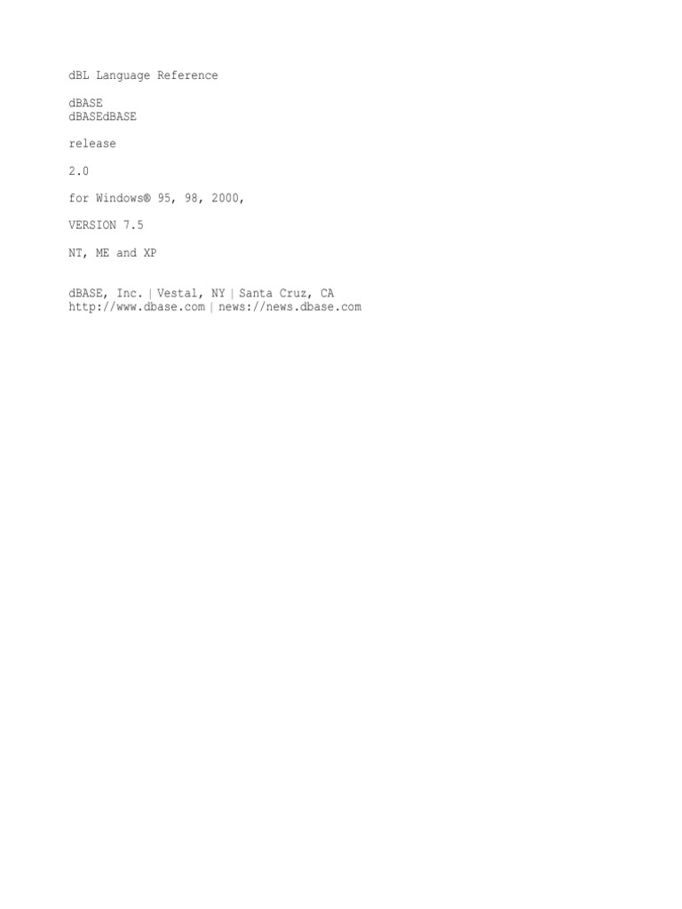 Language Reference 111202 | PDF | Data Type | Variable (Computer Science)