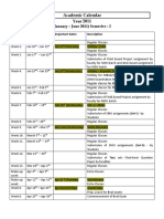 Academic Calendar Jan 2011