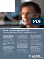 Radio Console System 9500: The Next Generation TETRA Dispatch Solution