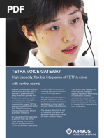 Tetra Voice Gateway: High Capacity, Flexible Integration of TETRA Voice With Control Rooms